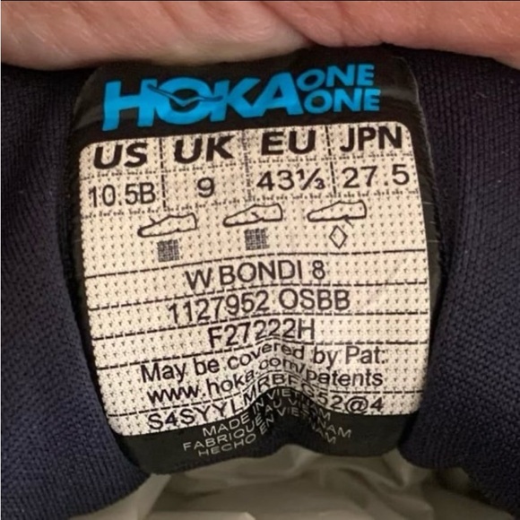 HOKA one one Bondi 8 sneakers size 10.5B - Picture 6 of 12